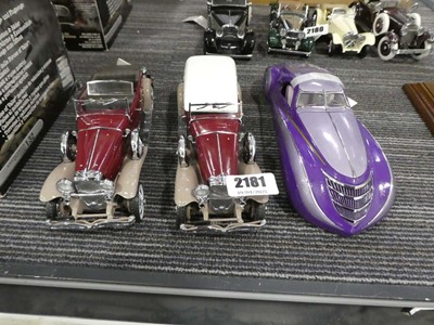 Lot 2181 - 3 Franklin Mint diecast models of 1939...