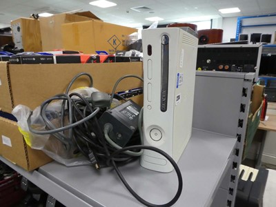 Lot 2234 - Unboxed Xbox 360 with charging cables etc.