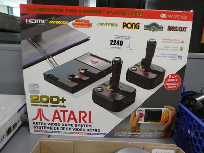 Lot 2240 - Boxed Atari retro video game system