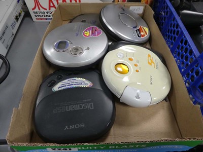 Lot 2241 - Box containing various Sony, Walkman, and...