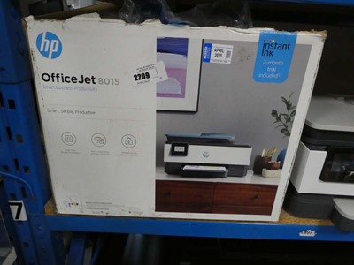 Lot 2209 - Boxed HP Office Jet 8015 printer