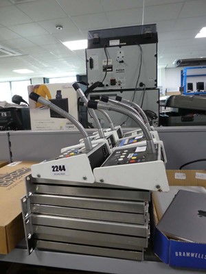 Lot 2244 - 4 Glensound GS1U045 talkback boxes with 6 GSQ9...