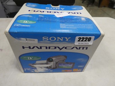Lot 2220 - Boxed Sony handicam