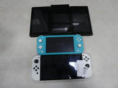 Lot 2223 - Selection of Nintendo Switches for spares and...