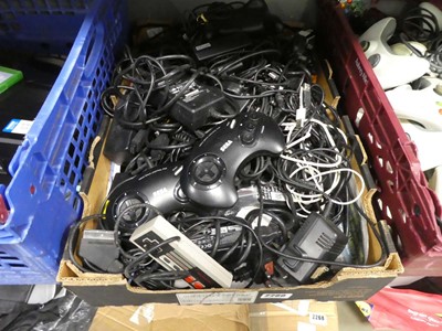Lot 2260 - Selection of various games controllers,...