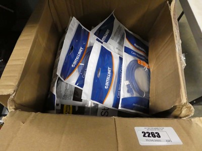 Lot 2263 - Box containing networking cables