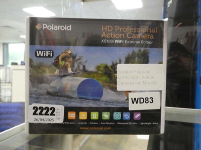 Lot 2229 - Sealed Polaroid XS100 Wi-Fi action camera...