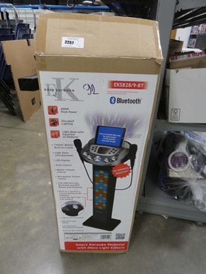 Lot 2278 - Easy Karaoke Bluetooth machine with pedestal...