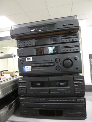 Lot 2282 - Sony stack music system including a turntable...