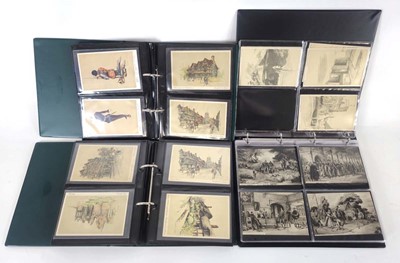 Lot 158 - Three albums containing approximately two...