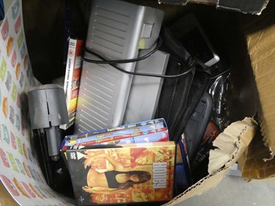 Lot 2467 - Box containing various items, to include DVDs,...