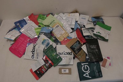 Lot 2421 - A Large selection of vitamins/supplements in...