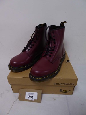 Lot Boxed pair of Dr. Martens 1460 boots, cherry...