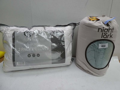 Lot 3633 - Night Lark King size 4.5 tog coverless duvet...
