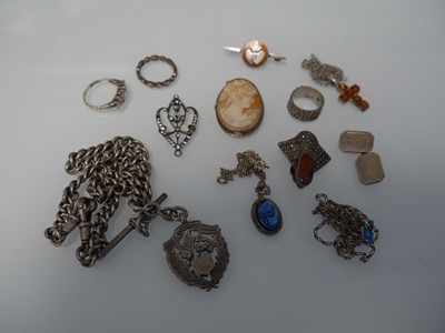 Lot 1002 - Approx 12x pieces of silver jewellery, marked...