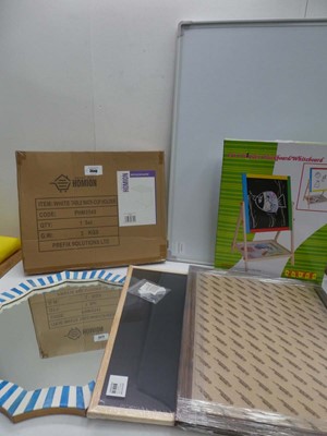 Lot 3640 - Table mate, Wall mirror, notice boards,...