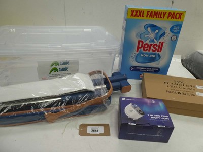 Lot 3642 - Set of 2 lidded plastic storage containers,...
