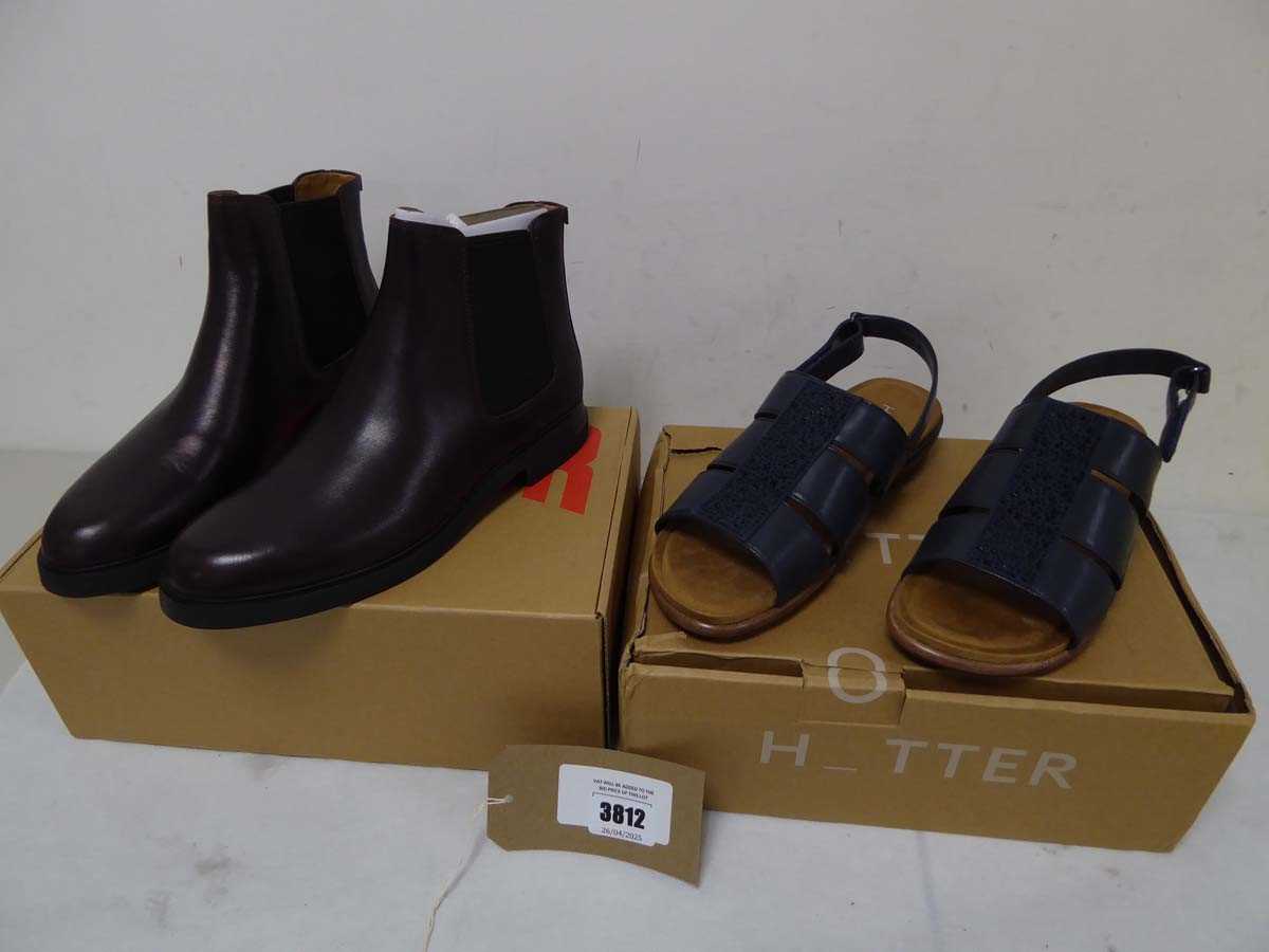 Lot 3812 - Boxed pair of ladies Hotter Madrid sandals,...