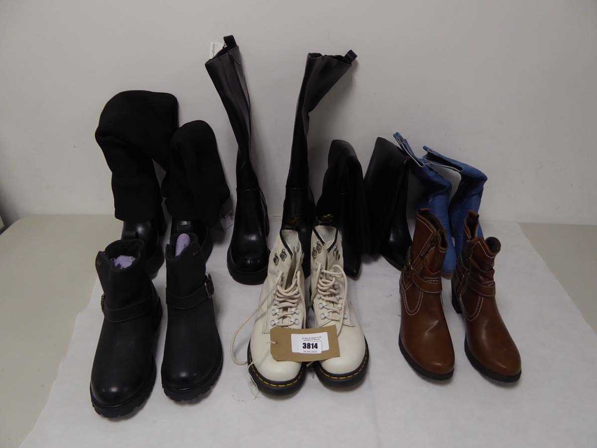 Lot 3814 - 7 pairs of ladies boots of various styles and...