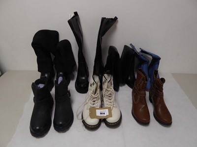 Lot 3814 - 7 pairs of ladies boots of various styles and...