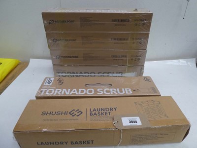 Lot 3644 - 5 x Tornado cordless power scrubbers and...