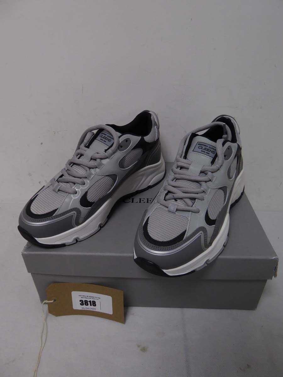Lot 3818 - Boxed pair of Cleens Pulse Runner trainers,...