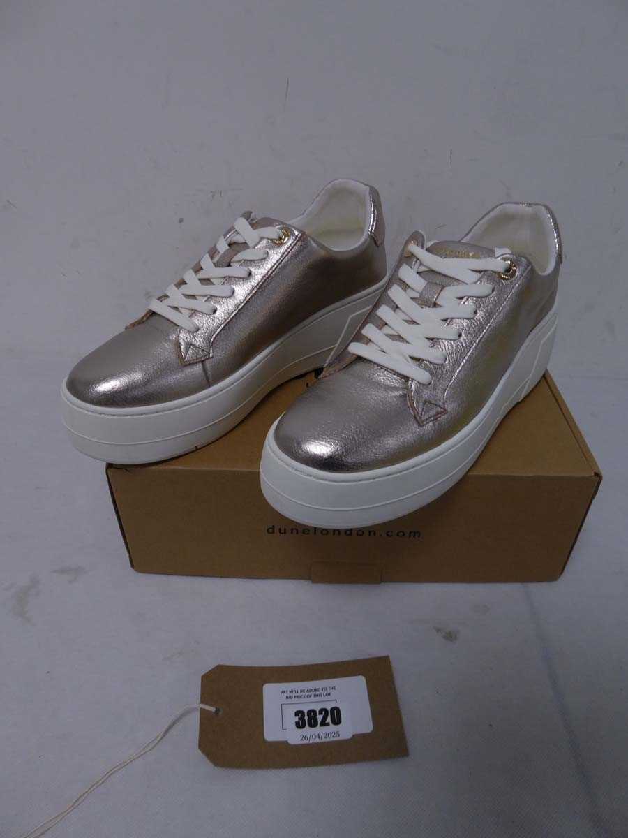 Lot 3820 - Boxed pair of ladies Dune 516 Episode trainers,...