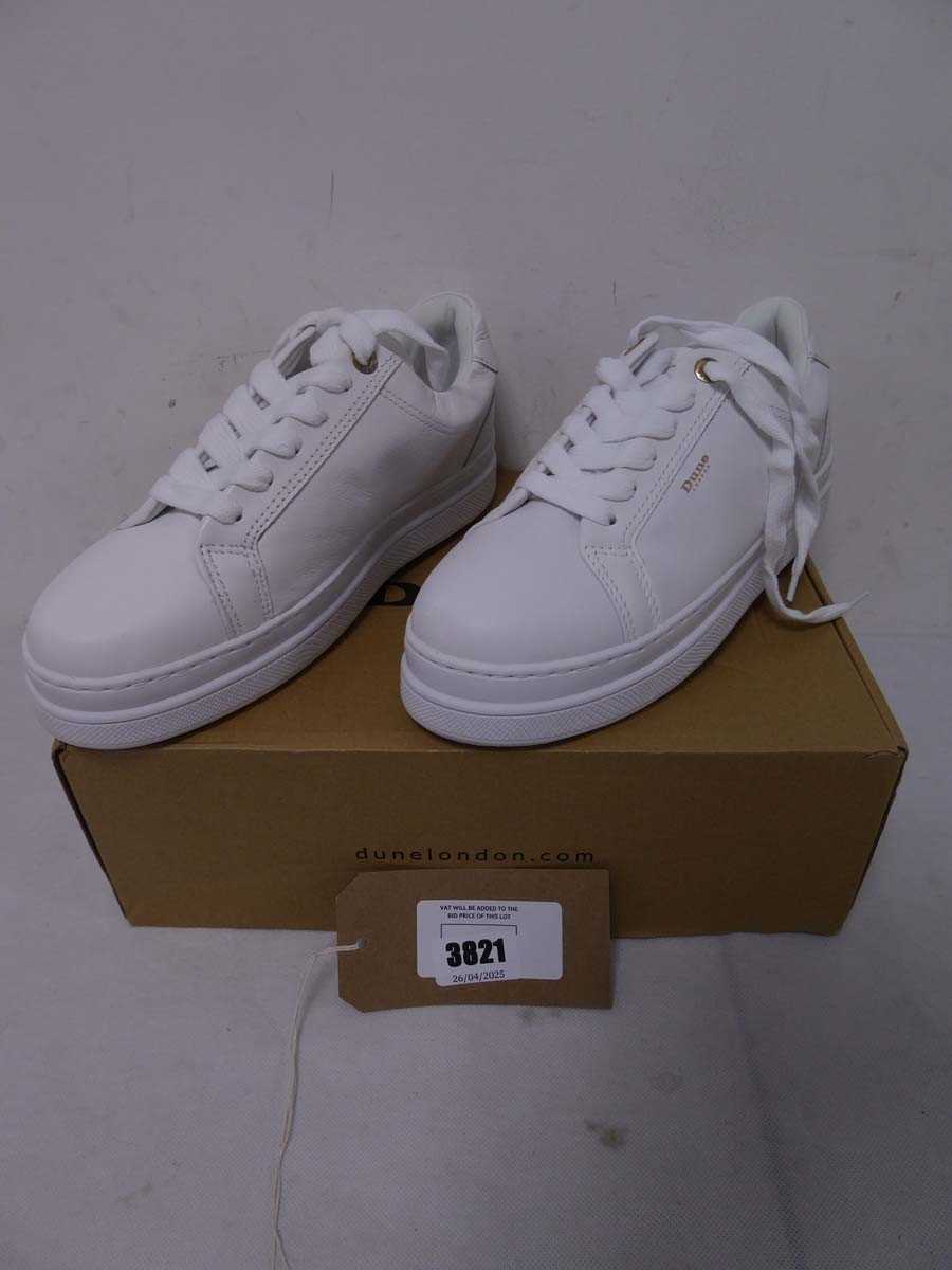 Lot 3821 - Boxed pair of ladies Dune 487 Eastern trainers,...