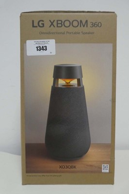 Lot 1343 - LG XBOOM 360 portable bluetooth speaker, boxed