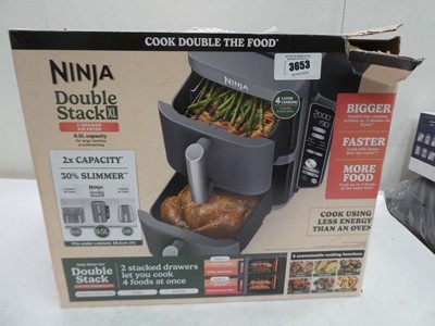 Lot 3653 - Ninja Double Stick 9.5L air fryer