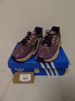 Lot 3828 - Boxed pair of ladies Adidas Ozmillen, purple,...