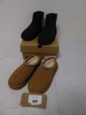 Lot 3837 - Boxed pair of Ugg Classic Mini II, black, UK 5...