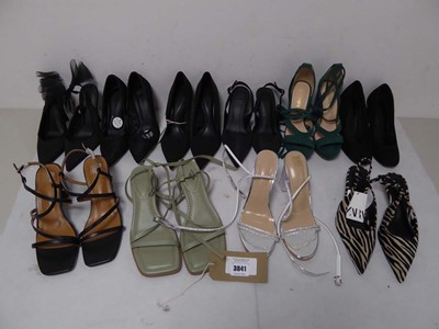 Lot 3841 - 10 pairs of ladies heels of various style and...