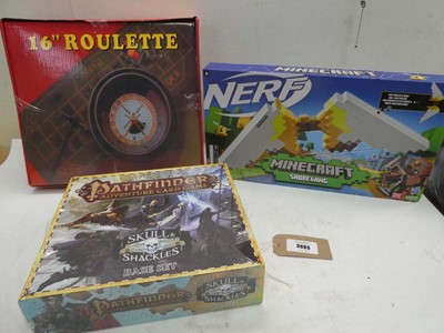 Lot 3665 - Pathfinder Adventure card game, Nerf Minecraft...