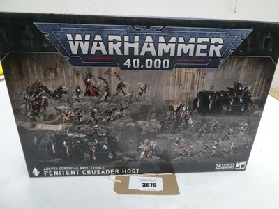 Lot 3676 - Warammer Penitent Crusader Host model kit