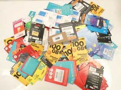 Lot 2438 - Quantity of various SIM card packs