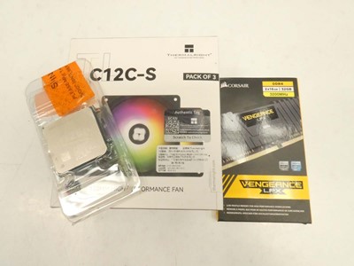 Lot 2105 - ThermalRight C12C-S PC fan 3-pack, Corsair...