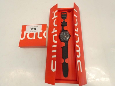 Lot 2117 - Swatch SR1130SW wristwatch with box