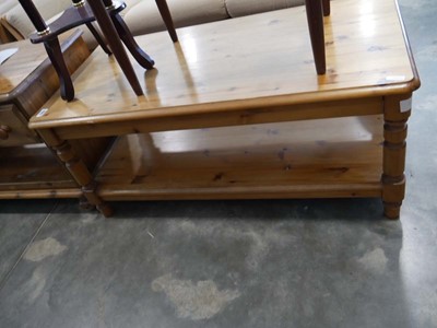 Lot 1023 - 3 pieces of pine furniture including a 2 tier...