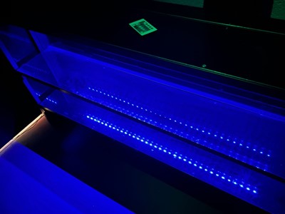 Lot 741 - 150cm LED backlit folding back bar
