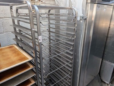 Lot 893 - 60cm mobile tray trolley