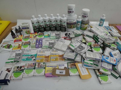 Lot 3677 - Quantity of pet health care products including...