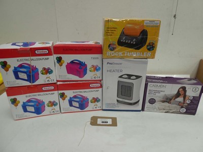 Lot 3686 - Pro Breeze 2000w heater, Rechargeable hot...