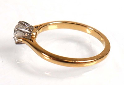 Lot 741 - An 18ct yellow gold and platinum highlighted...