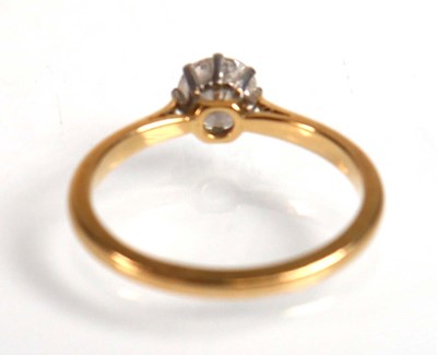 Lot 741 - An 18ct yellow gold and platinum highlighted...