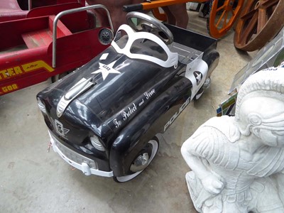 Lot 4332 - Police Highway Patrol metal pedal car by Burns...
