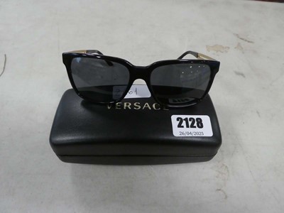 Lot 2128 - Pair of Versace sunglasses in a case