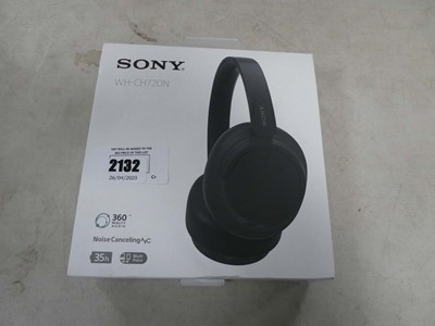 Lot 2132 - Boxed pair of Sony WHCH720N noise cancelling...