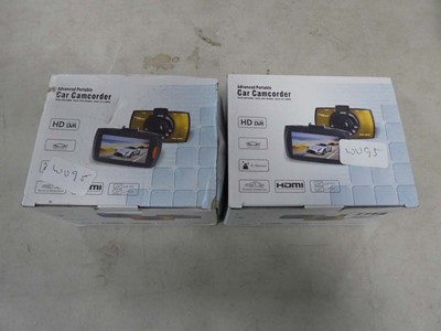 Lot 2148 - 2 boxed Advanced portable car camcorders