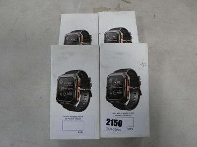 Lot 2150 - 4 boxed C20 Pro smart watches